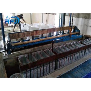 Commercial Round Block Ice Machine 3 Tons Capacity Aliminium Plate Ice Moulds