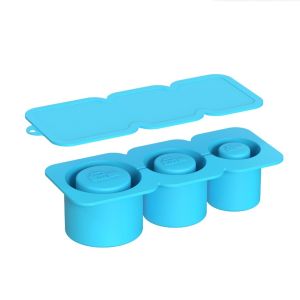 2024 Silicone Cylinder Ice Mold with Lid and Bin for Freezer Ice Cube Tray for