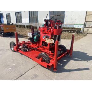 XYX-200 Wheel Hydraulic Core Drilling Machine Trailer Type 200m Engineering