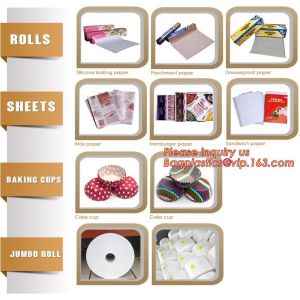 silicone parchment paper sheets,nature wood pulp silicone parchment paper for