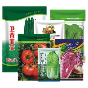China Gravure Printing 3 Side Seal Bag for Vegetable Plastic Fruit Agricultural Seed Packaging on sale