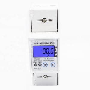 Cheap 35SD Multi-function display DIN Rail Single Phase 2P Digital Power meter for sale