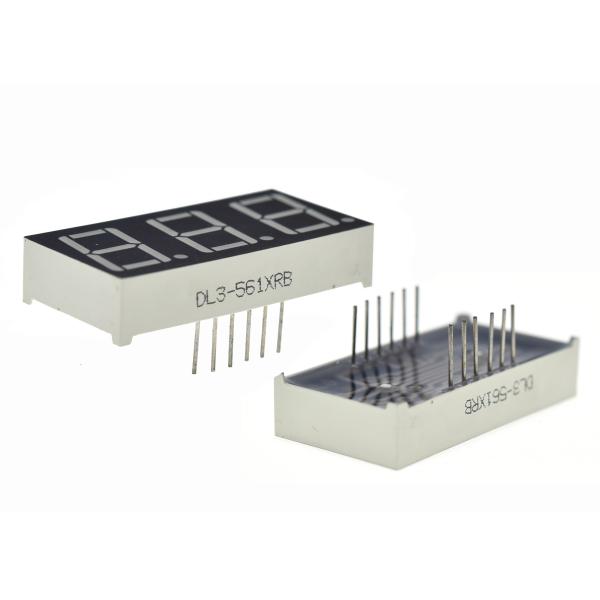 0.56 inch Triple Digit 7 Segment Led Displays Blue Color common anode 7 segment