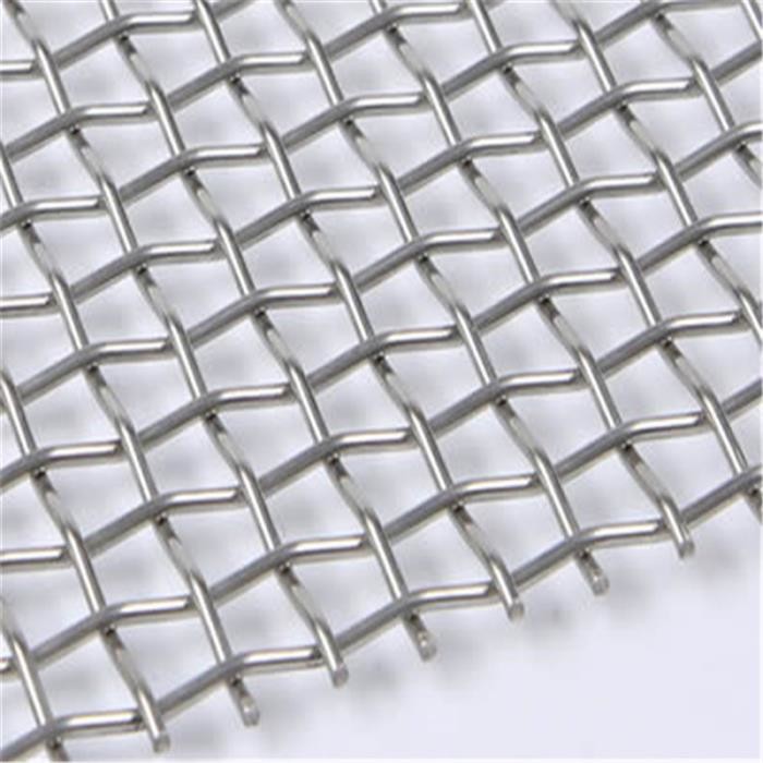 Stainless Steel Architectural Mining Screen Mesh Woven Wire Locked Crimped Mesh