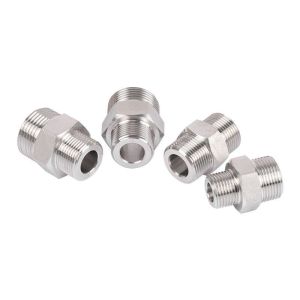 Nickel Plated Thread Reducer / Enlarger Stainless Steel Adapter Cable Gland NPT1