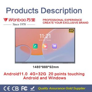 H10 75'' Interactive Flat Panel Display Customized Digital Smart Board For