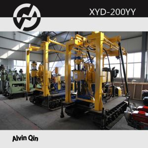 China Highly efficient HYD-200YY crawler mounted spindle water well drilling rig on sale