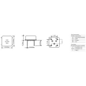 6MH Series DIP8 Crystal Oscillator With Symmetry Of 40-60% High Frequency
