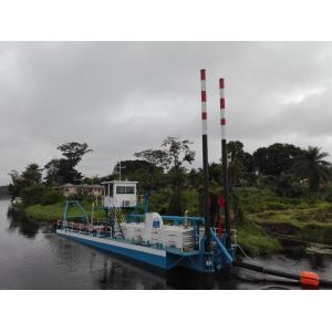 Diesel 1800m3/H Gold River Dredger 15m Hydraulic Driven