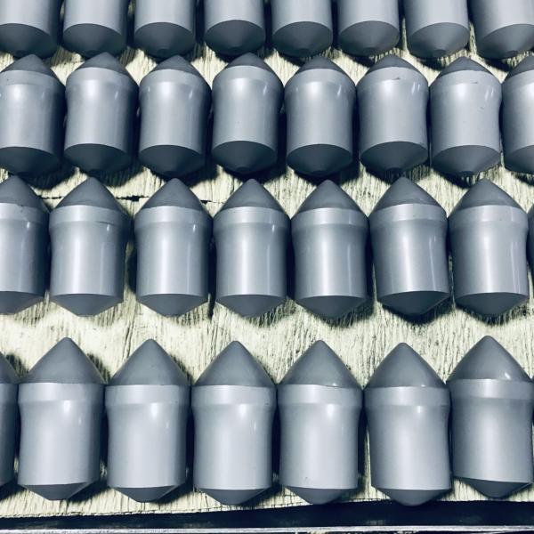 Coal Mining Tungsten Carbide Tips Narrow Bottom Button For High Effective
