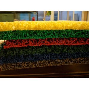 Machine Made Colorful PVC Coil Mat Carpet Without Backing Coil Mat Length Of 9m