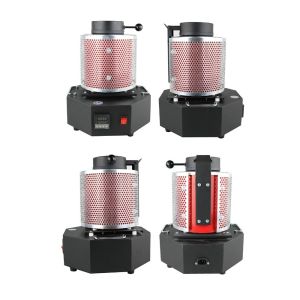 Digital Induction Gold Melting Furnace 1600W With Mesh Refining Casting