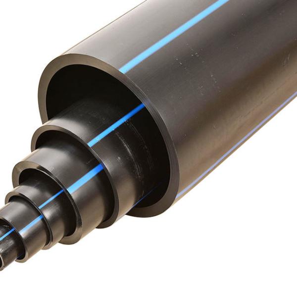 PN16 Portable Water Polyethylene Pipe PE100 , PP PE Black Flexible PVC