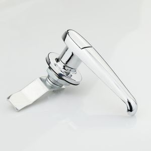 Construction Machinery Cabinet Door Handle Lock Bright Chrome Plated