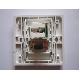 Fashion White Color 86 Wall Socket RJ45 VGA PC Panel For Home Hotel Universal