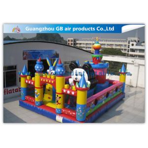 Durable Rabbit Childrens Large Inflatable Fun City Playground For Rental