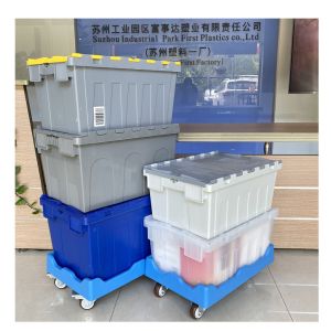 171 ltr Industrial Storage Container Stackable Harvest Crates With Lids Wine