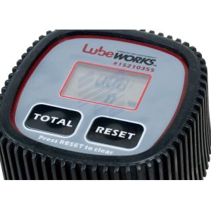 Shatter Proof Rugged 45 Liter Digital Oil Meter , Fluid Range 1 - 12 Gallon /