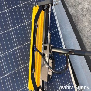Max Unfold Size 3.5m Portable Solar Panel Cleaning Machine with Rolling Washing