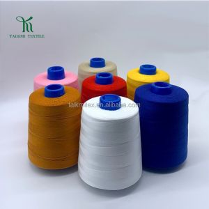 Cheap 20S/2 100% Polyester Melange Yarn Raw Pattern Medium Thick Thread for Weaving High-Speed Flatbed Baota Line for Luggage Denim for sale