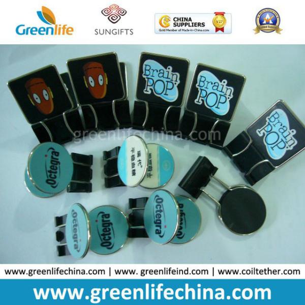 Quality Customized Logo Printing Office Stationery Binder Clip as Promotion Gift wholesale