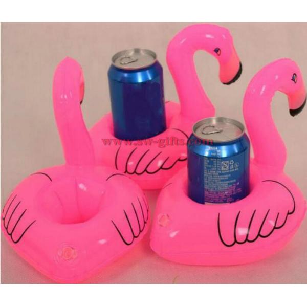 Quality Mini Flamingo Floating Inflatable Coasters Drink Cell Phone Holder Stand Pool Event & Party Decoration Toy For Kids wholesale