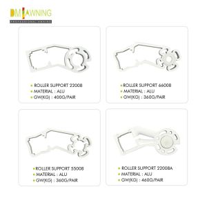 Manual Aluminum Awning Roller Tube Assembly Retractable Awning Tube Mount