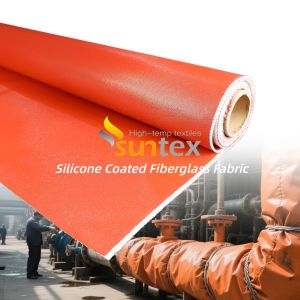 Customized Colored Silicone Rubber Coated Fiberglass Fabric with 0.3 mm