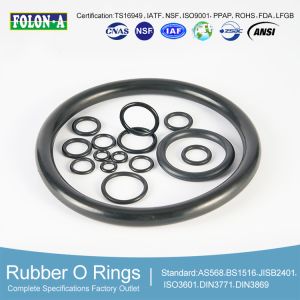 70A Durometer Low Compression Set O-Ring Gaskets Black