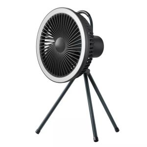 China 7800mAh Rechargeable Electric Mini Tripod Fan Outdoor Camping With LED Light on sale