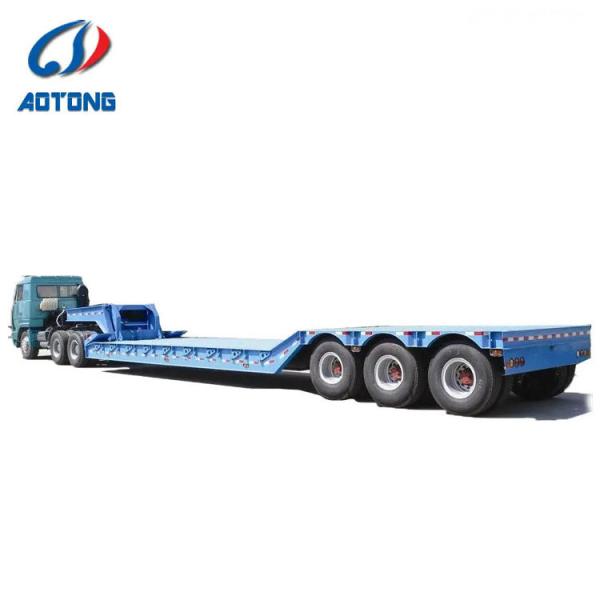 Quality Removable Gooseneck Low Platform Trailer for Heavy Machinery 30-500tons Load Capacity wholesale