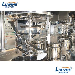 SUS316L Steam Heating Cosmetic Cream Making Machine Mixer 250L