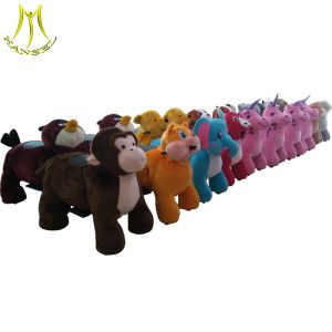 Hansel chilldren pedal car walking motorized plush riding animals for child