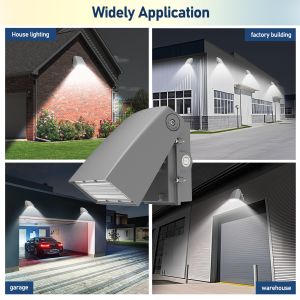 80W 60W 40W LED Wall Pack Light IP65 Waterproof Dimmable 0-10V