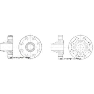 API 6A Flange,Blind Flange,6BX and 6B Welding Neck Flanges/Test Flanges/Target
