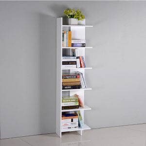 E1 MDF Wooden Corner Bookshelf