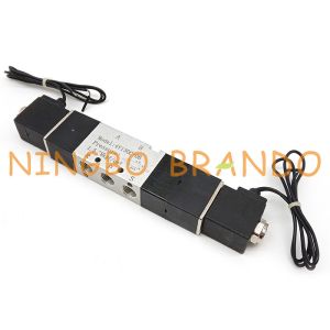 4V130C-06 1/8'' 5/3 Way Flying Leads Type Pmeumatic Solenoid Valve