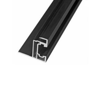 Black Anodizing Aluminium Extrusion Profile For Frameless Solar Panel with CNC