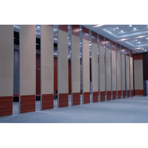 Multi Color Wooden Removable Folding Partition Walls For Exhibition Aluminium Frame