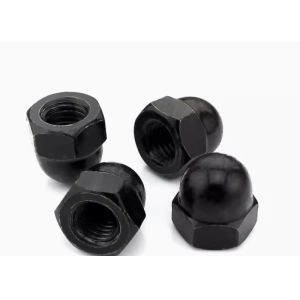 M5 M6 B7 Carbon Steel Hexagon Hex Domed Cap Nut Black oxide Cadmium Plated DIN1587