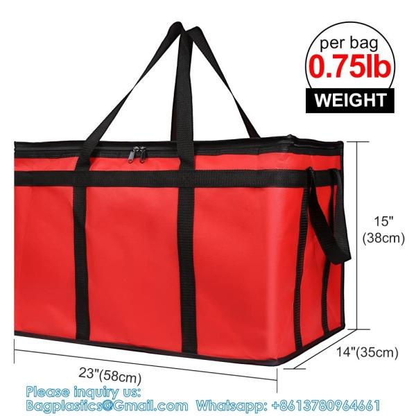 Quality Sustainable, Recyclable, XL Insulated Food & Grocery Delivery Bag - For Catering, Restaurants, Delivery Drivers wholesale