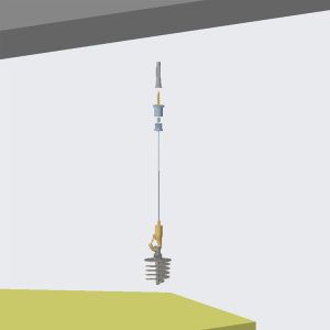 Suspension Kit With Ceiling Attachment With Adjustable Hook Gripper Wire Hanger
