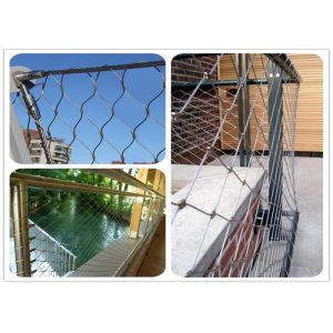 Plain Weave Architectural Wire Mesh Balustrade Of Balcony Terrace