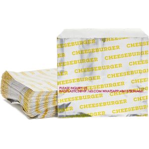 Foil Paper Hot Dog Holders Hamburger Wrapper Combination Pack, Grease Resistant