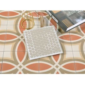 Yellow Non-Slip 20x20cm Ceramic Rustic Tile for Floor and Wall