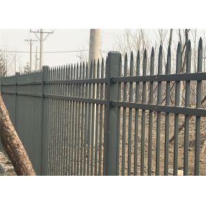 Cheap garrison Fence Steel Tubular 2100mm x 2400mm spear 25mm x 25mm for sale