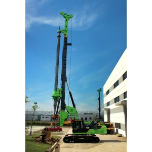 Max. Pile Depth 64m Hydraulic Piling Rig TYSIM KR220C  CAT330D Chassis Max. Pile Diameter 2000mm Max. torque 220kN.m