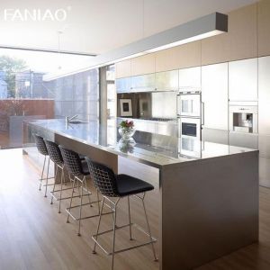 Custom Modular Modern Home Kitchen Furniture With Wine Cabinet