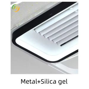 SENKAI Ultra Thin LED Recessed Ceiling Lights Modern Bladeless Ceiling Fan