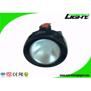 Cheap 143g Weight LED Mining Headlamp 10000 Lux With Red And Black Colorful Shell for sale